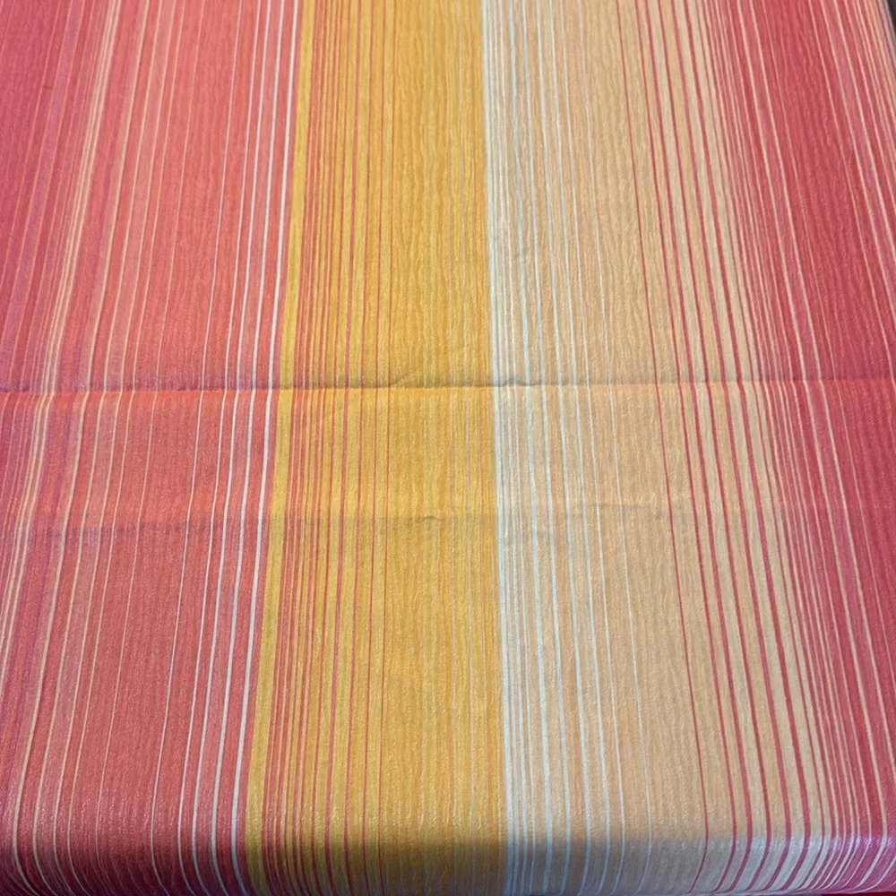 Vintage Jose Houel Paris Taffeta Square Tablecloth Made in Paris NWT